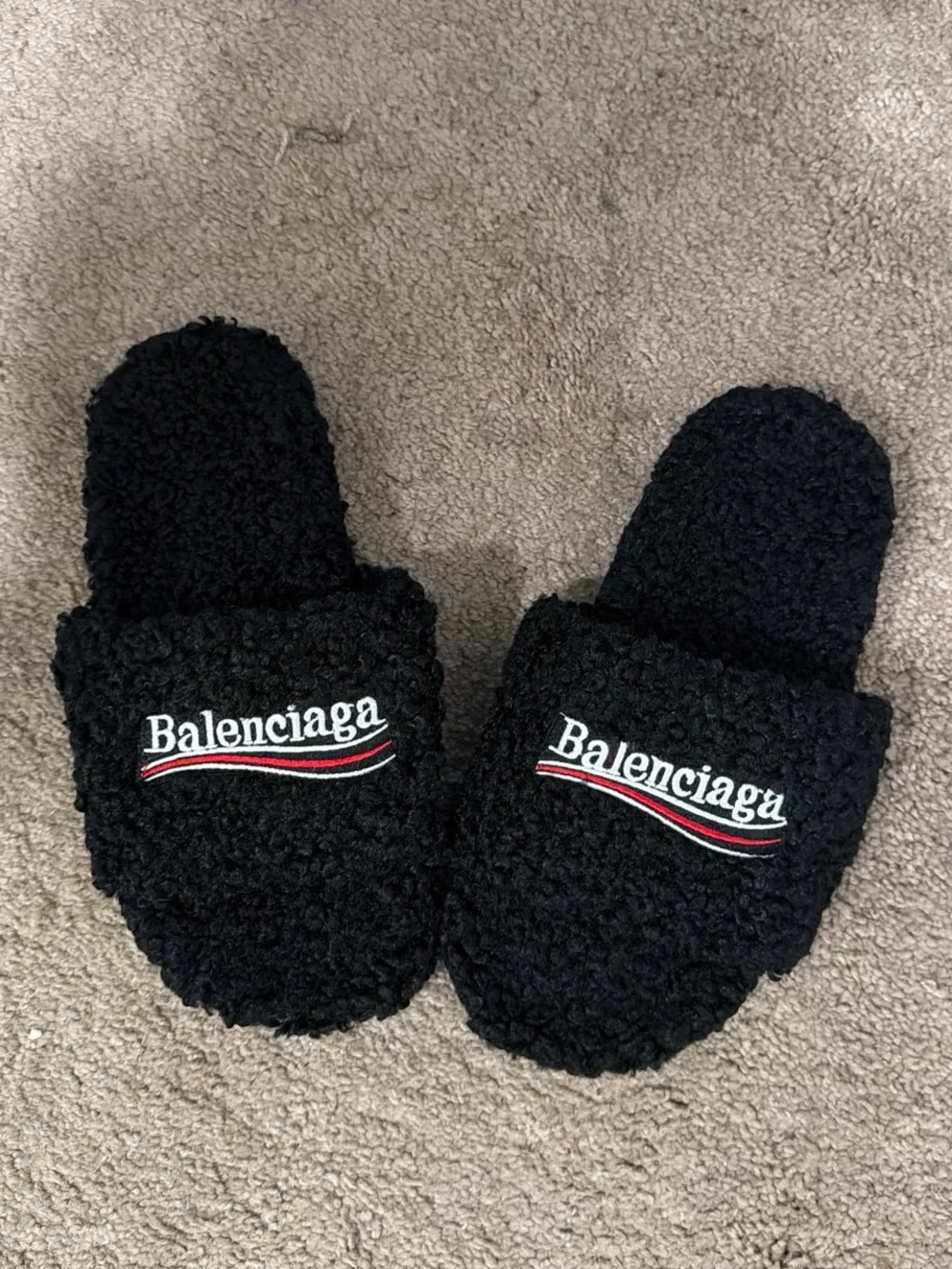 Balenciaga plush black